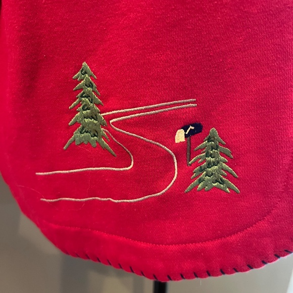 Breckenridge Women's Red Country Christmas Embroidered Jacket, Size Medium - Picture 5 of 12